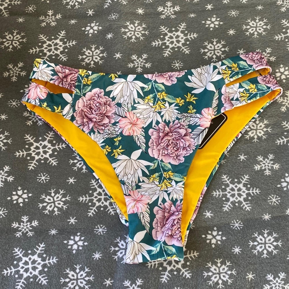Zaful floral swim bottom